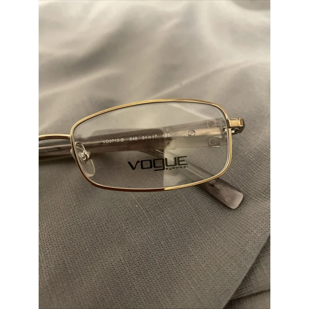 Vogue Eyeglasses VO 3713 Pearl Silver With Bling Frames  Flex Hinges NEW